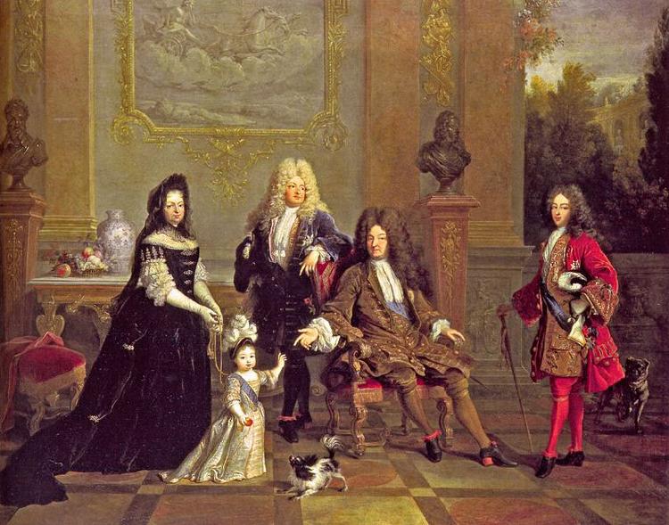 Nicolas de Largilliere Louis XIV and His Family Sweden oil painting art